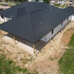 Large Black Standing Seam Metal Roof