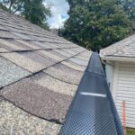 Black Gutter Guards used to block any debris from flowing into gutters