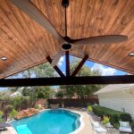 Stained Tongue and Groove Ceilings