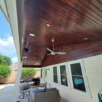 Stained Tongue and Groove Ceiling