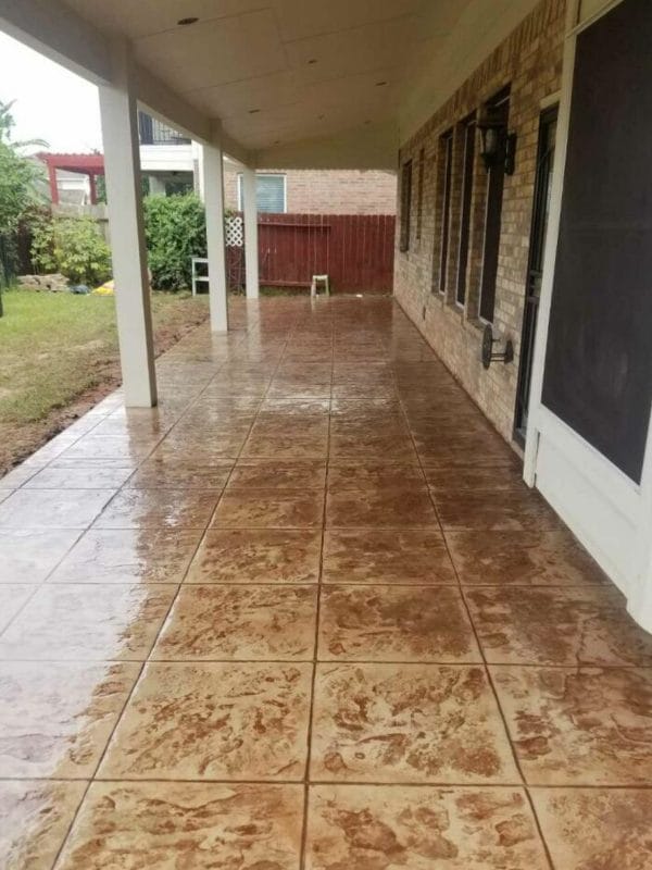 Tile Stamped Concrete